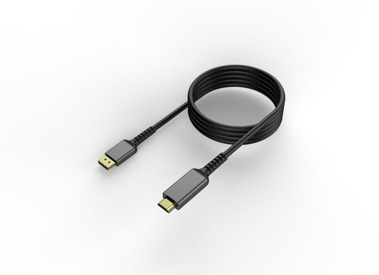 Factory Customized color Black HDMI 2.1 Switch To DP extender display port cable - Usbhubfactory
