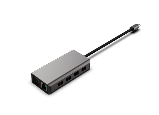 8 IN 1 TYPE-C TO USB3.0*2 USB2.0*2 HDMI VGA display port RJ45 PD docking station for laptop - Usbhubfactory