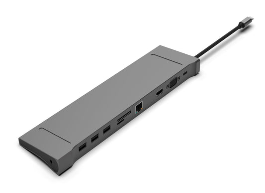 10 IN 1 TYPE-C TO VGA HDMI USB3.0*3 Micro SD pro TF RJ45 AUDIO PD 9470m docking station - Usbhubfactory