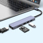 6 in 1 type c plug to hdmi to usb desk lamp 3 micro sd card - Usbhubfactory