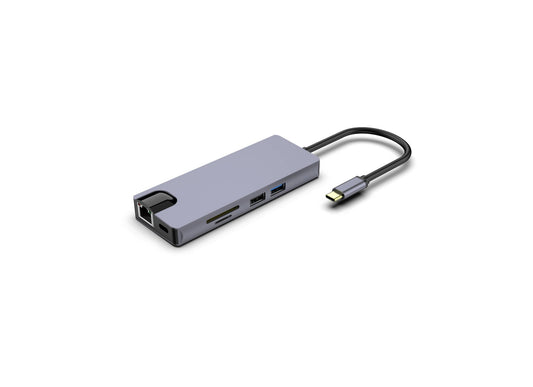 TYPE C TO PD VGA HDMI USB3.0 USB2.0 SD TF RG45 Gigabit ethernet - Usbhubfactory