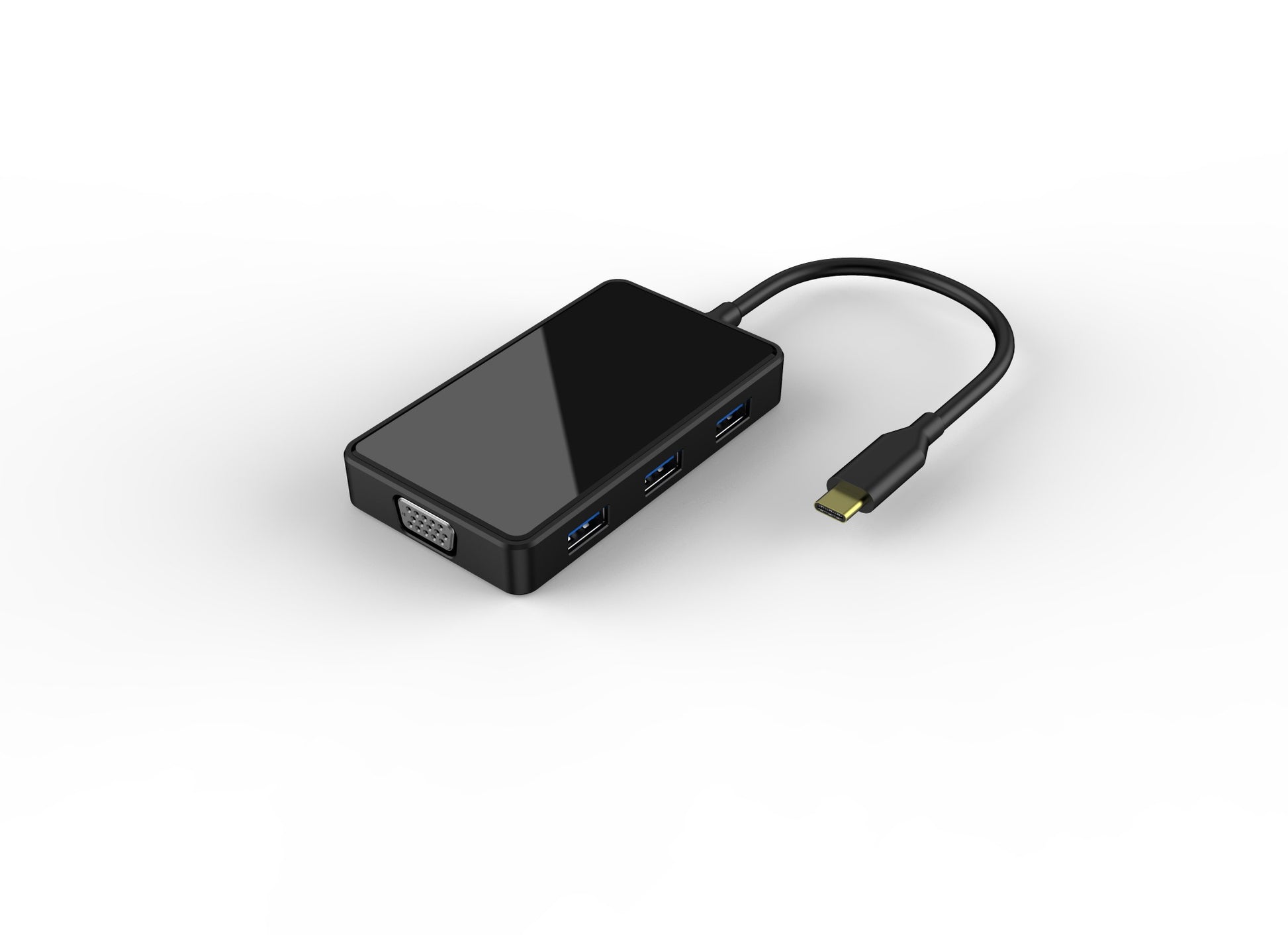 6 in 1 usb c 4k hdmi utp extender hub vga power pd charger - Usbhubfactory