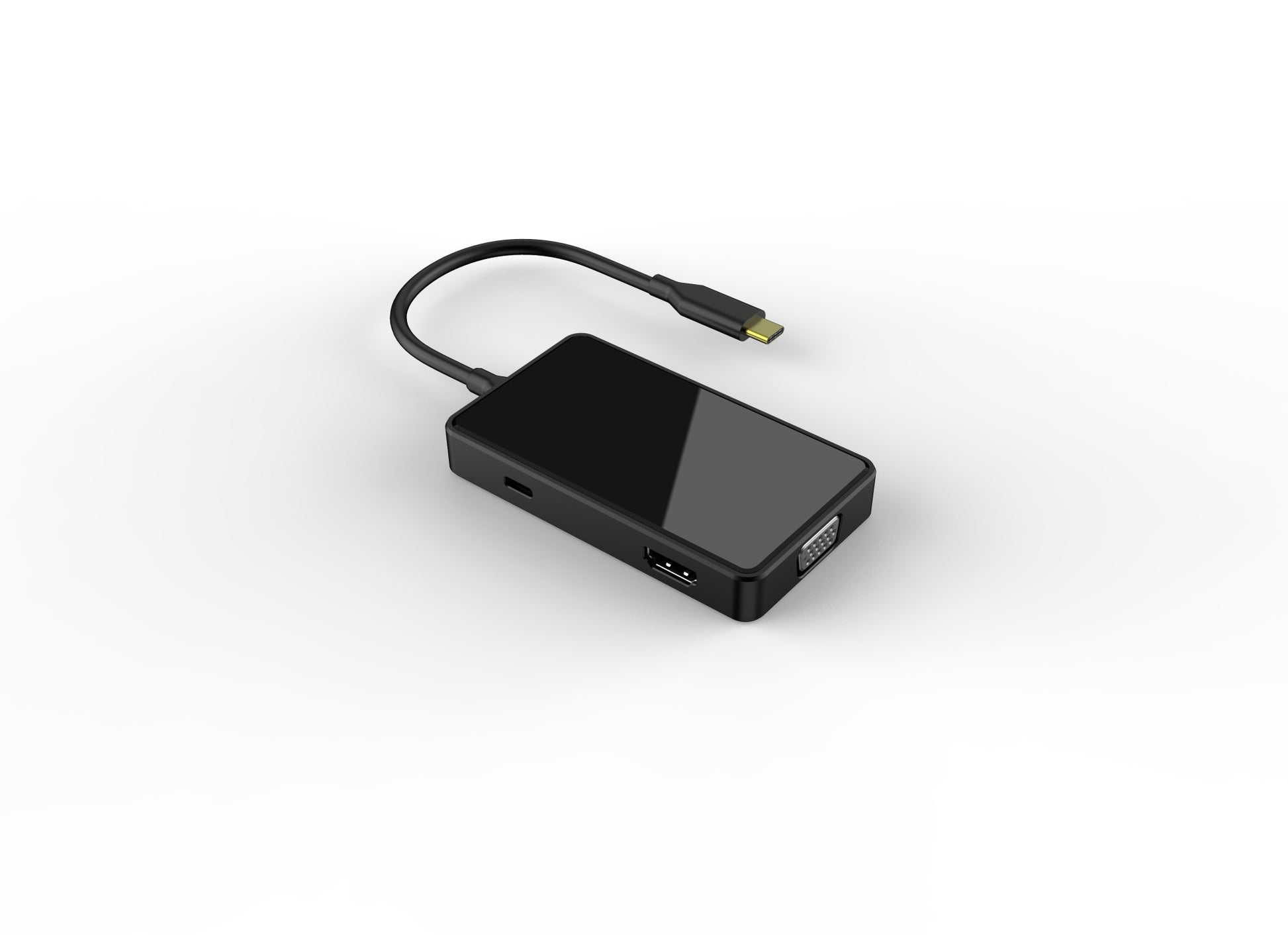 6 in 1 usb c 4k hdmi utp extender hub vga power pd charger - Usbhubfactory