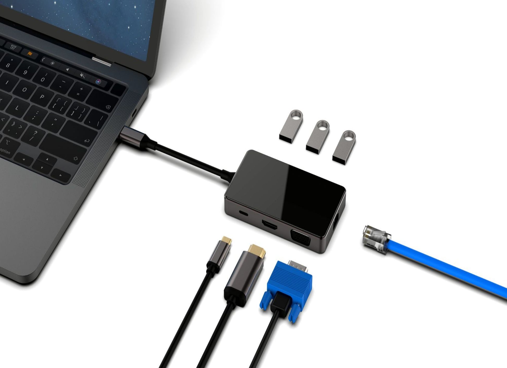 converter type c hub usb adapter pd charger vga to hdmi adapter rj 45 - Usbhubfactory