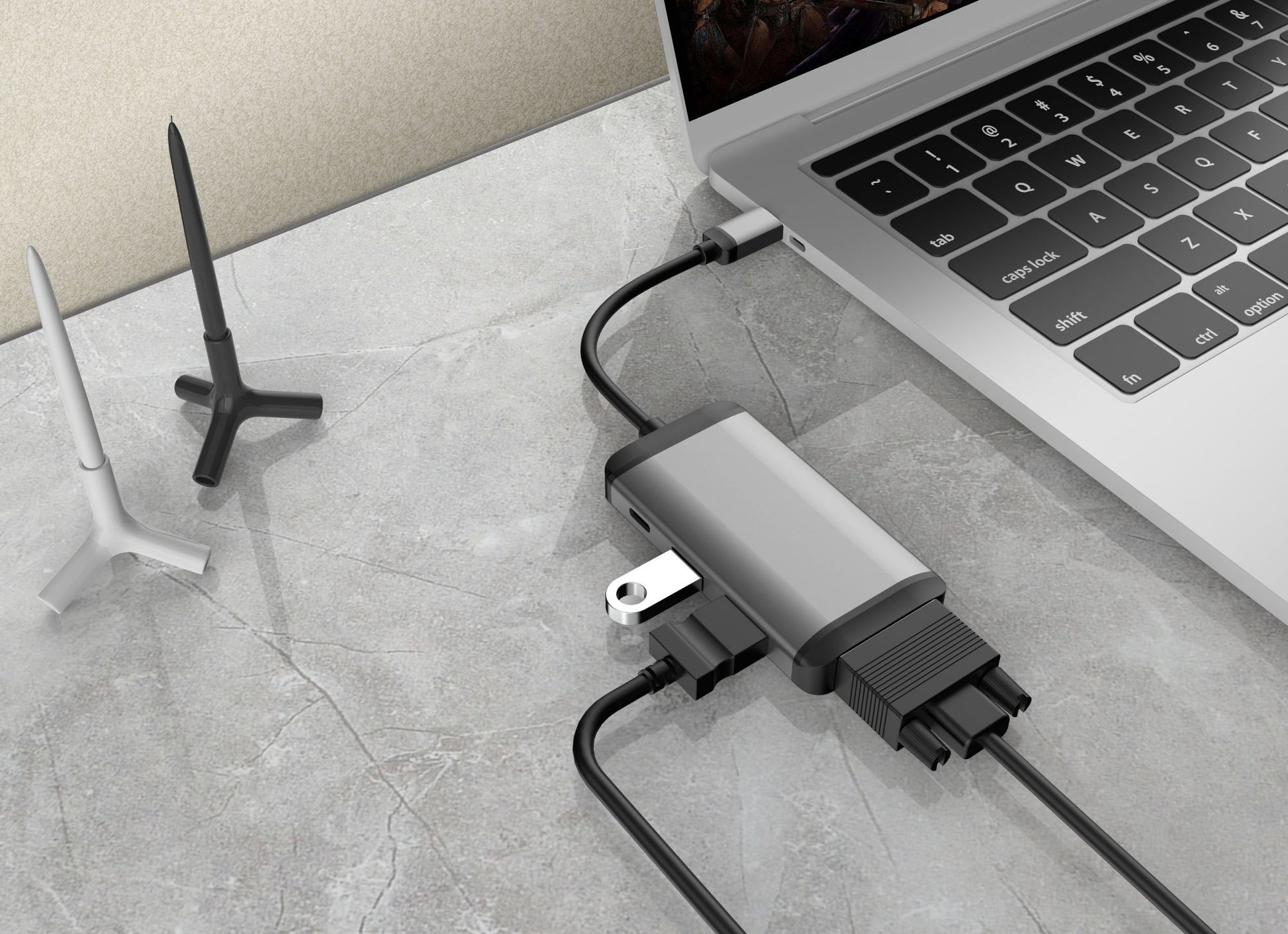 USB Type C TO USB3.0 HDMI VGA PD adapter - Usbhubfactory