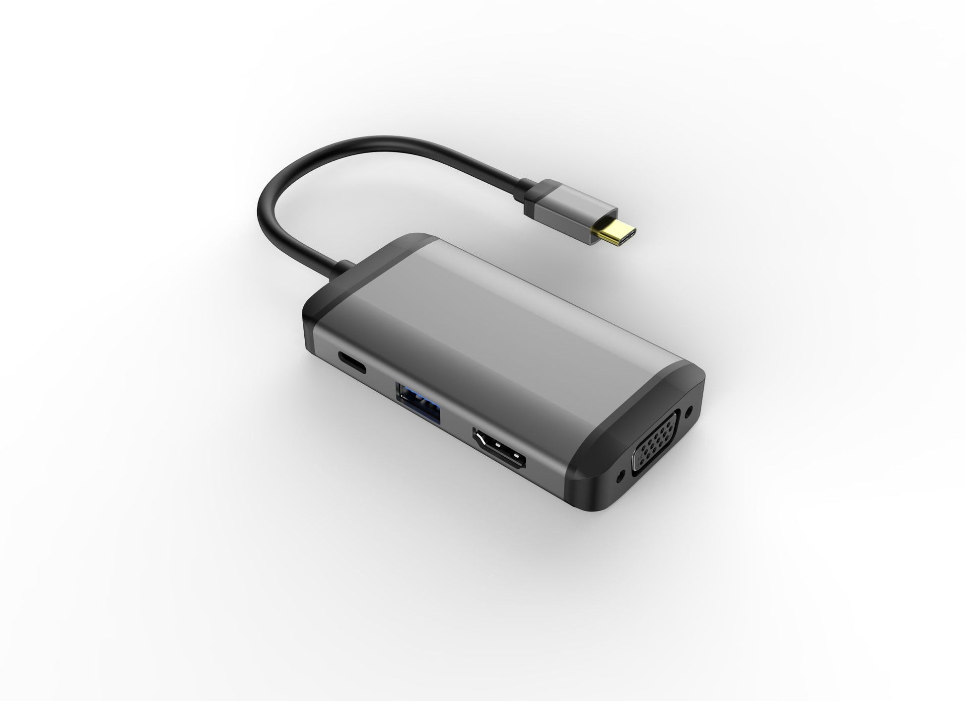 USB Type C TO USB3.0 HDMI VGA PD adapter - Usbhubfactory