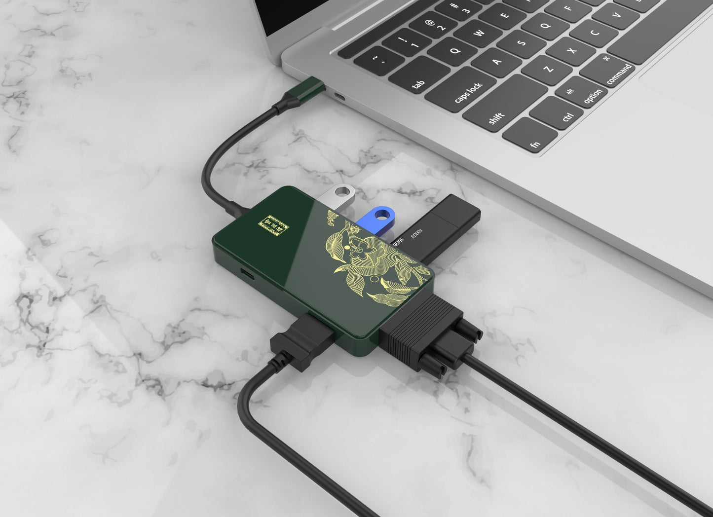 Chinese Factory 6 in 1 TYPE C TO VGA PD HDMI USB3.0*3 docking station usb c to usb adapter - Usbhubfactory