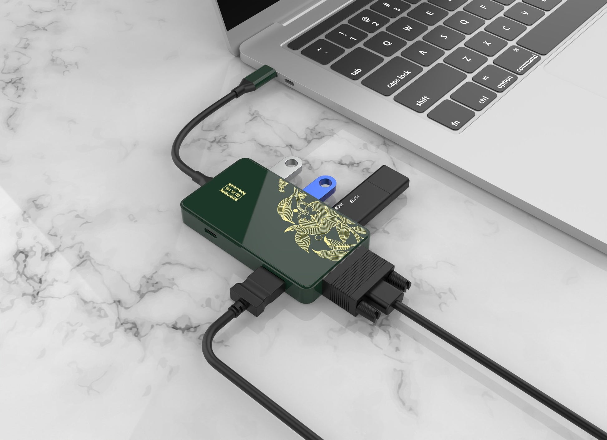 Chinese Factory 6 in 1 TYPE C TO VGA PD HDMI USB3.0*3 docking station usb c to usb adapter - Usbhubfactory