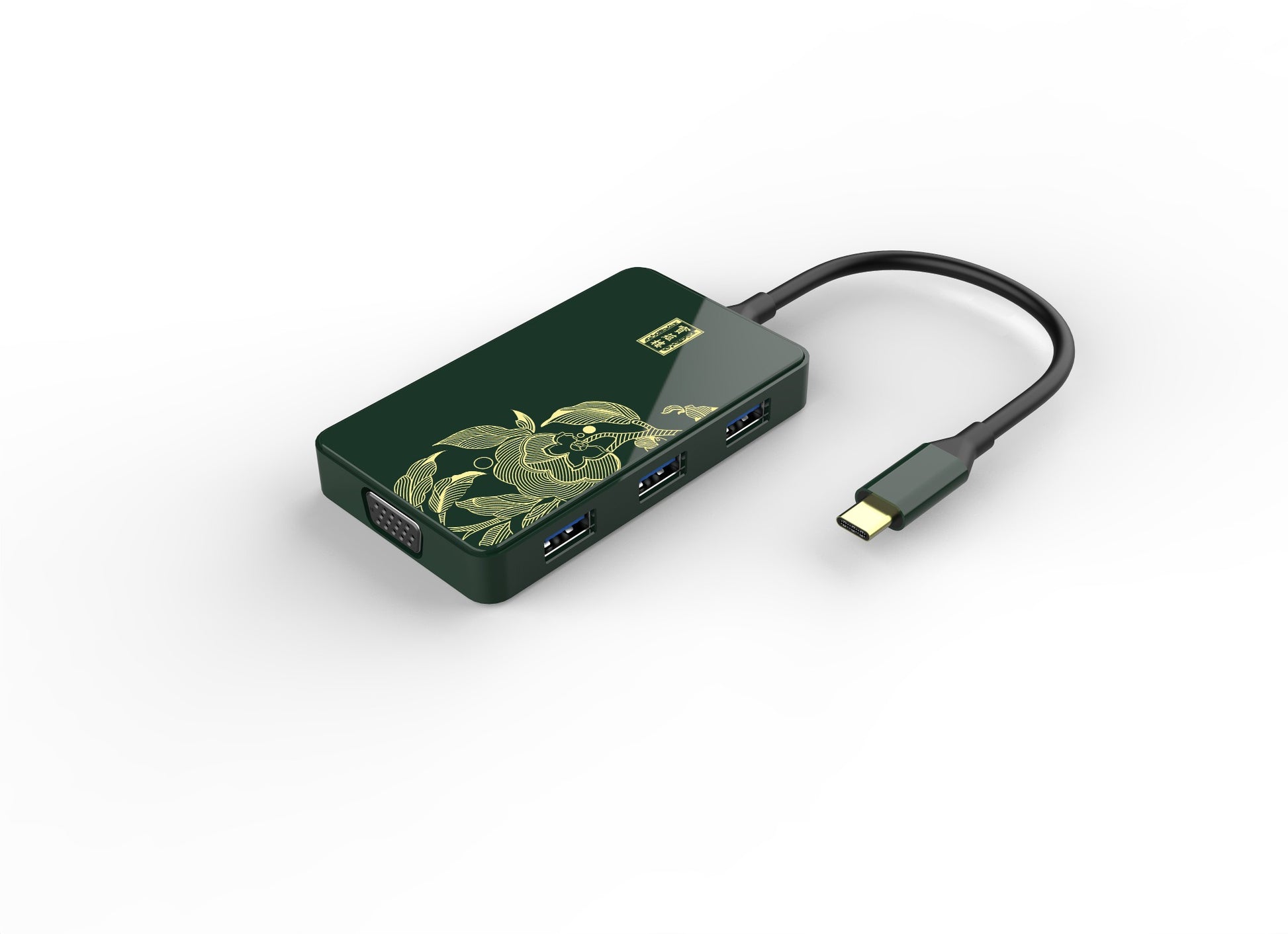 Chinese Factory 6 in 1 TYPE C TO VGA PD HDMI USB3.0*3 docking station usb c to usb adapter - Usbhubfactory