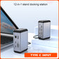 12 IN 1 USB3.0 VGA HDMI Ethernet Audio docking station - Usbhubfactory